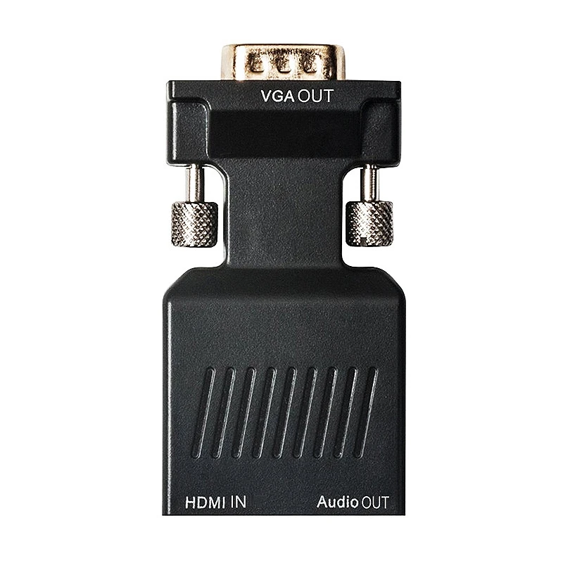 Новый Переходник HDMI мама-VGA папа с аудиоадаптером и поддержкой выхода сигнала 1080P