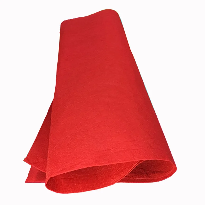 Red 50*40 см 1 мм Нетканая фетровая Полиэстеровая ткань DIY Детские принадлежности для материал для изготовления кукол аксессуары поштучная - Цвет: Red