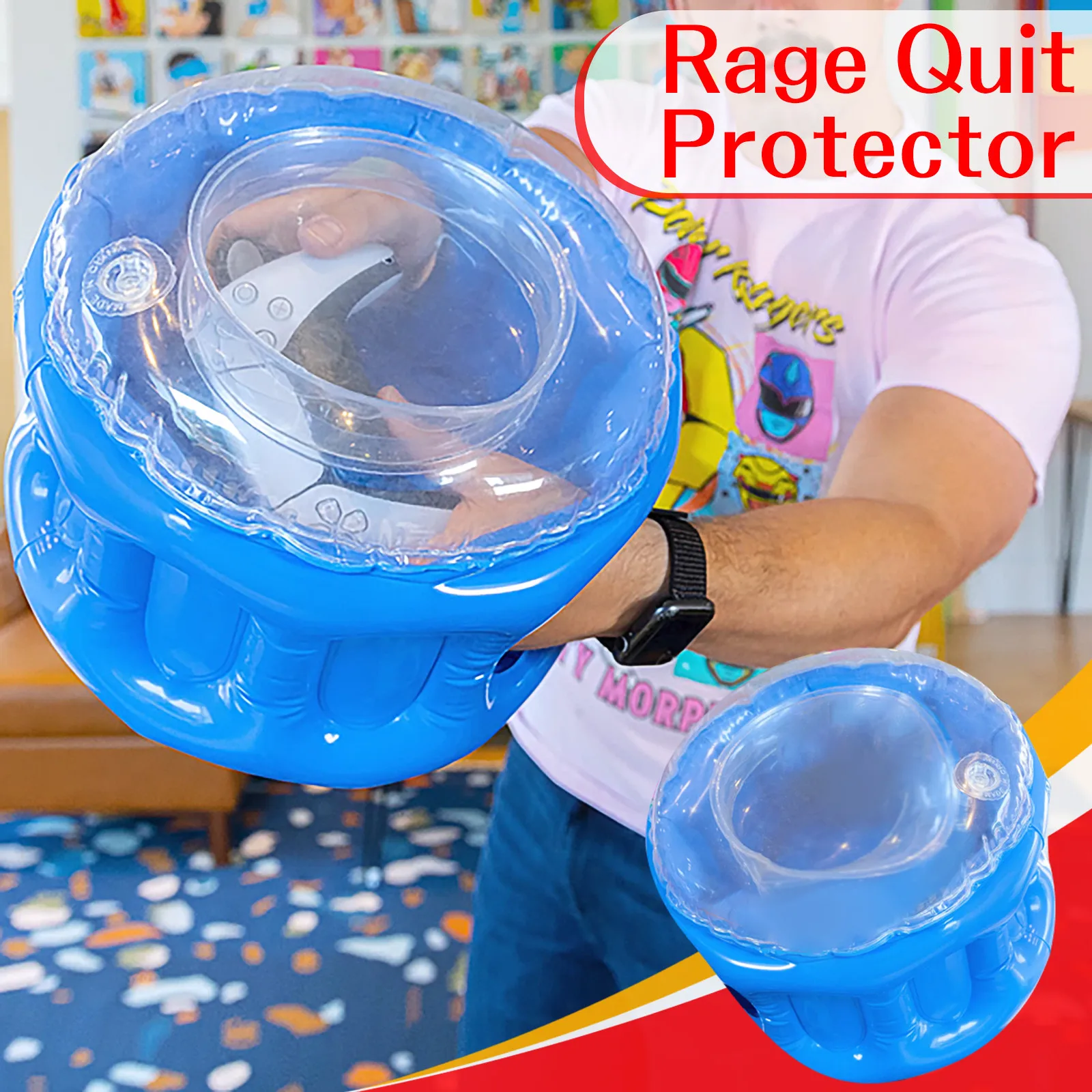 

Rage Quit Protector 360Inflatable Contraption Protects Protector Your Wireless Controller Games Controllers Inflatable Protects
