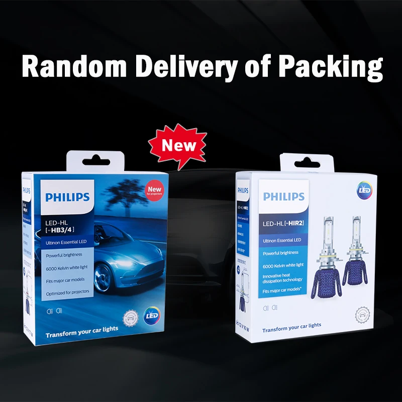 

Philips H7 LED Ultinon Essential Kit H4 H11 HB3 HB4 HIR2 9005 Car Headlight H8 H11 H16 LED Fog Lamp 6000K 12V philips ultinon