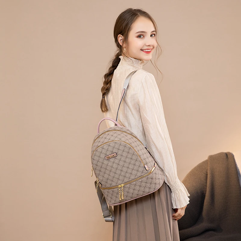 Brand Printed Women Backpack High Quality Youth Leather Backpacks for Teenage Girls Female School Women Travel Backpack