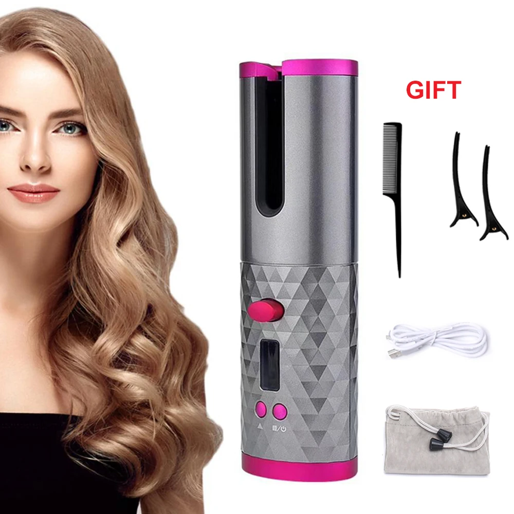 Портативные беспроводные автоматические бигуди для волос щипцы завивки USB