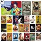Металлический оловянный плакат Брюса Ли, металлический винтажный актер, металлический знак, жестяной знак, Настенный декор для мужчин, пещера, бар, паб, клуб