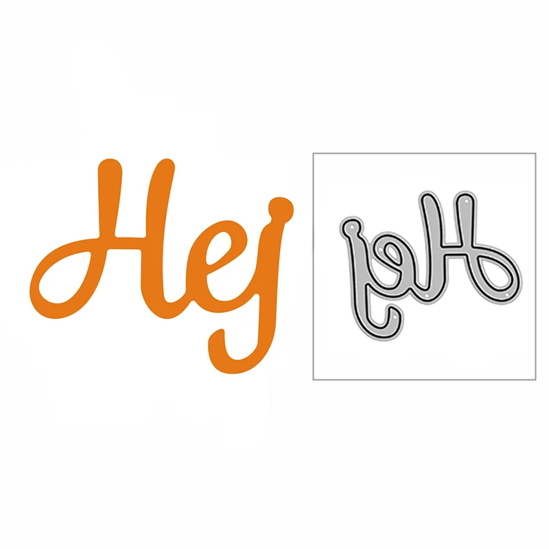 

Новинка, рельефная форма Hello шведского слова, рельефная пресс-форма 2021, металлические пресс-формы для рукоделия, Декор, скрапбукинг, альбом, ...