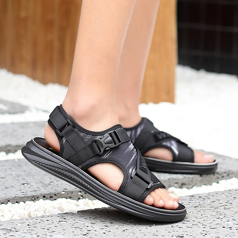 

Rubber Sandals Gladiator Sandals For Men Casual Mens Sandles Samool Shoes Sandalia Masculina In Men's Slippers Summer