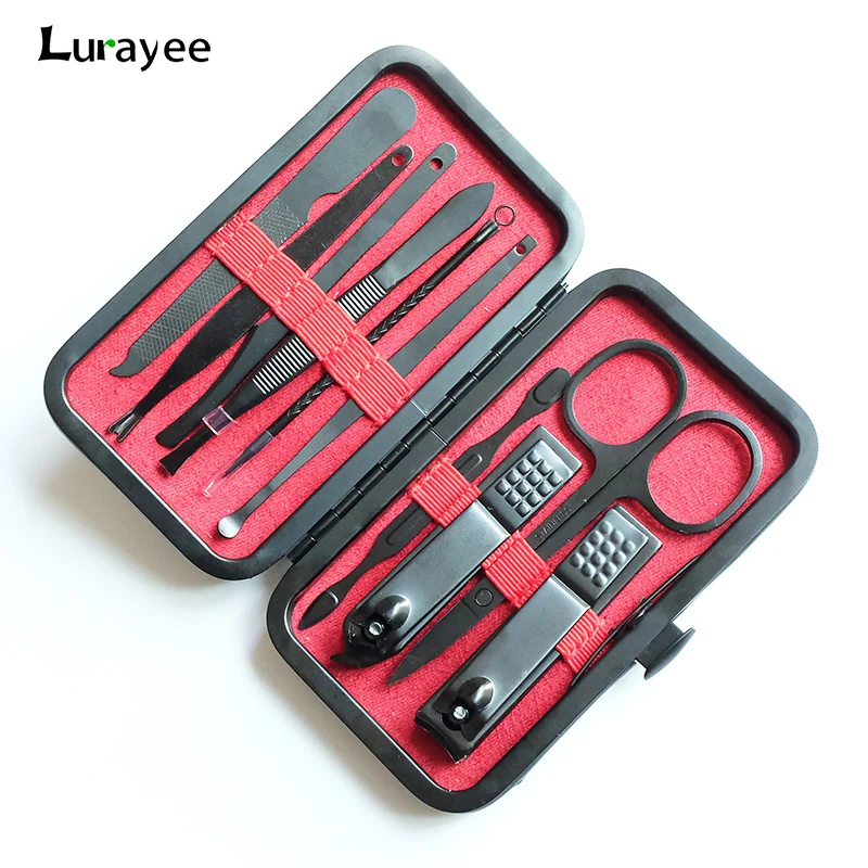 

10Pcs Nail Clippers&Trimmers Set Stainless Steel Nail Cutter Pedicure Kit Nail Scissors Cutter Manicure Tool Set