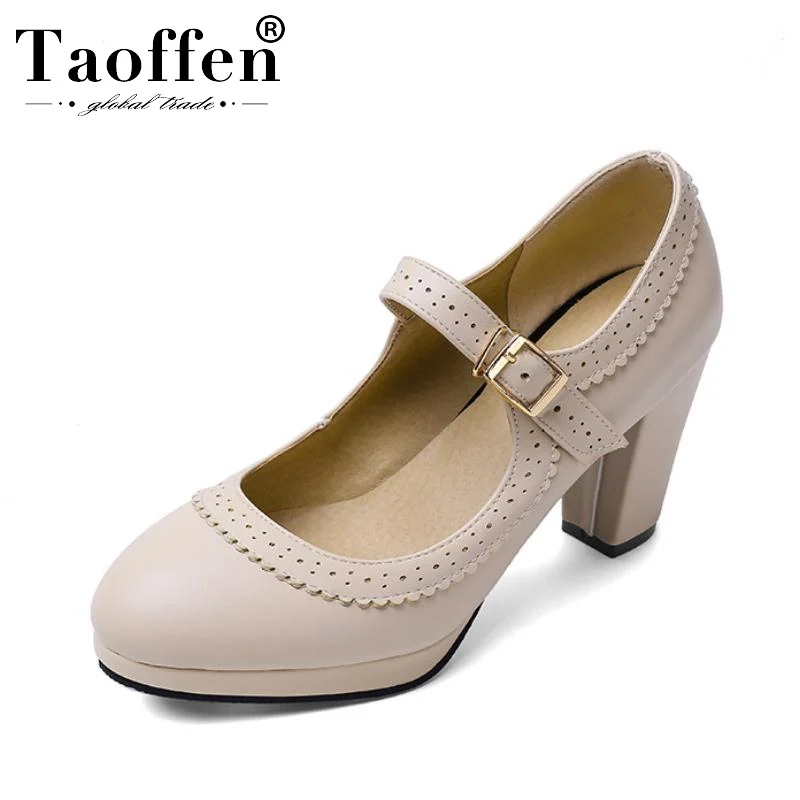 Женские Повседневные Вечерние туфли лодочки Taoffen весенние на высоком каблуке с