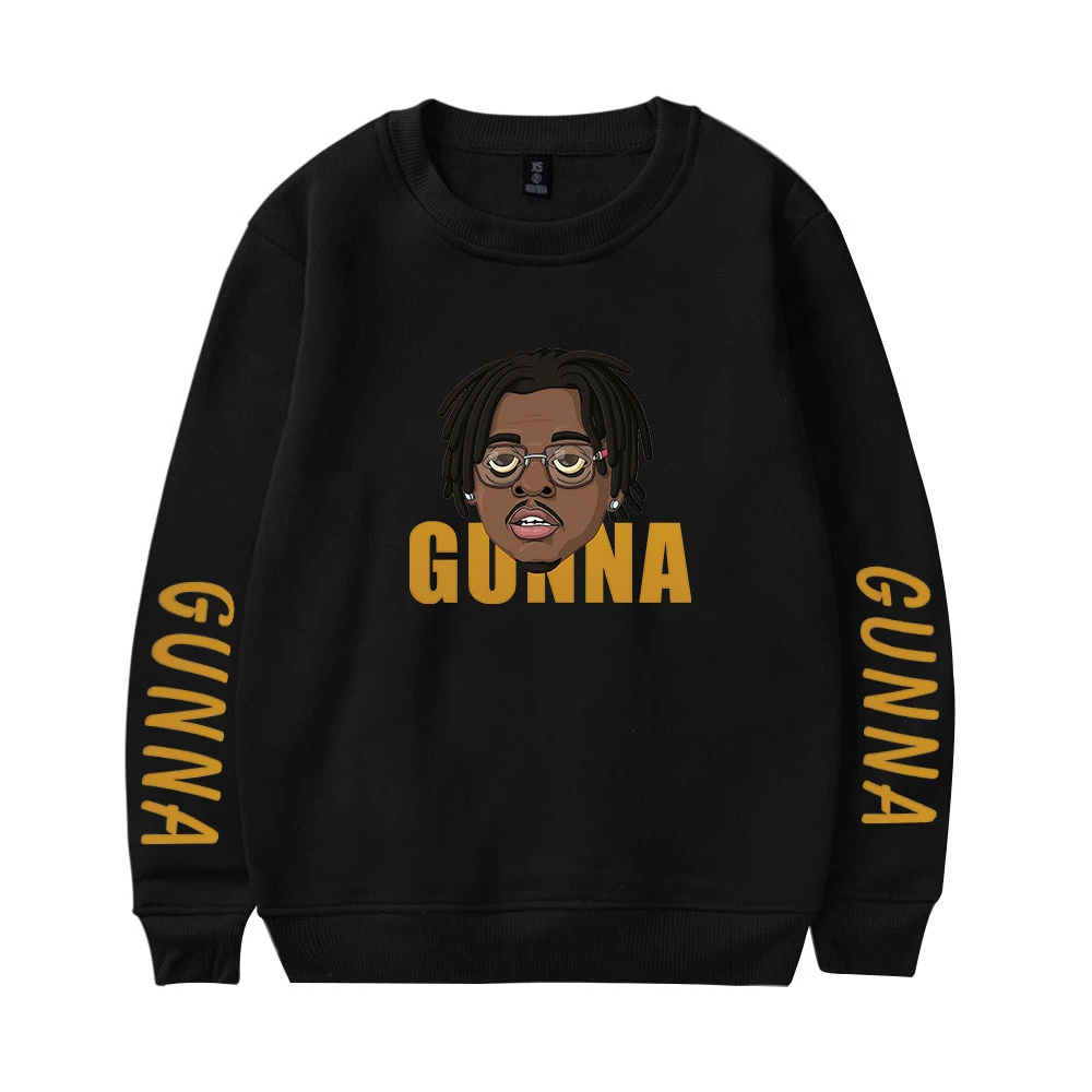 

Пуловер Gunna, свитшоты в стиле хип-хоп для мужчин и женщин, одежда с круглым вырезом, модные повседневные топы, свитшоты в стиле Харадзюку