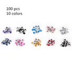 100 шт отверстия 3 мм Металлические люверсы для кожевенного ремесла Сделай Сам Скрапбукинг обувь ремень кепки сумки бирки Одежда заклепки аксессуары