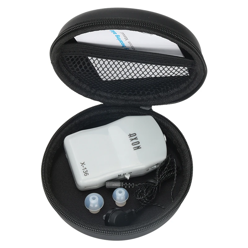 

AXON X-136 Pocket Hearing aid Wired Sound Amplifier Receiver Amplificador Adjustable Tone Deaf Aid Eare Care Tool