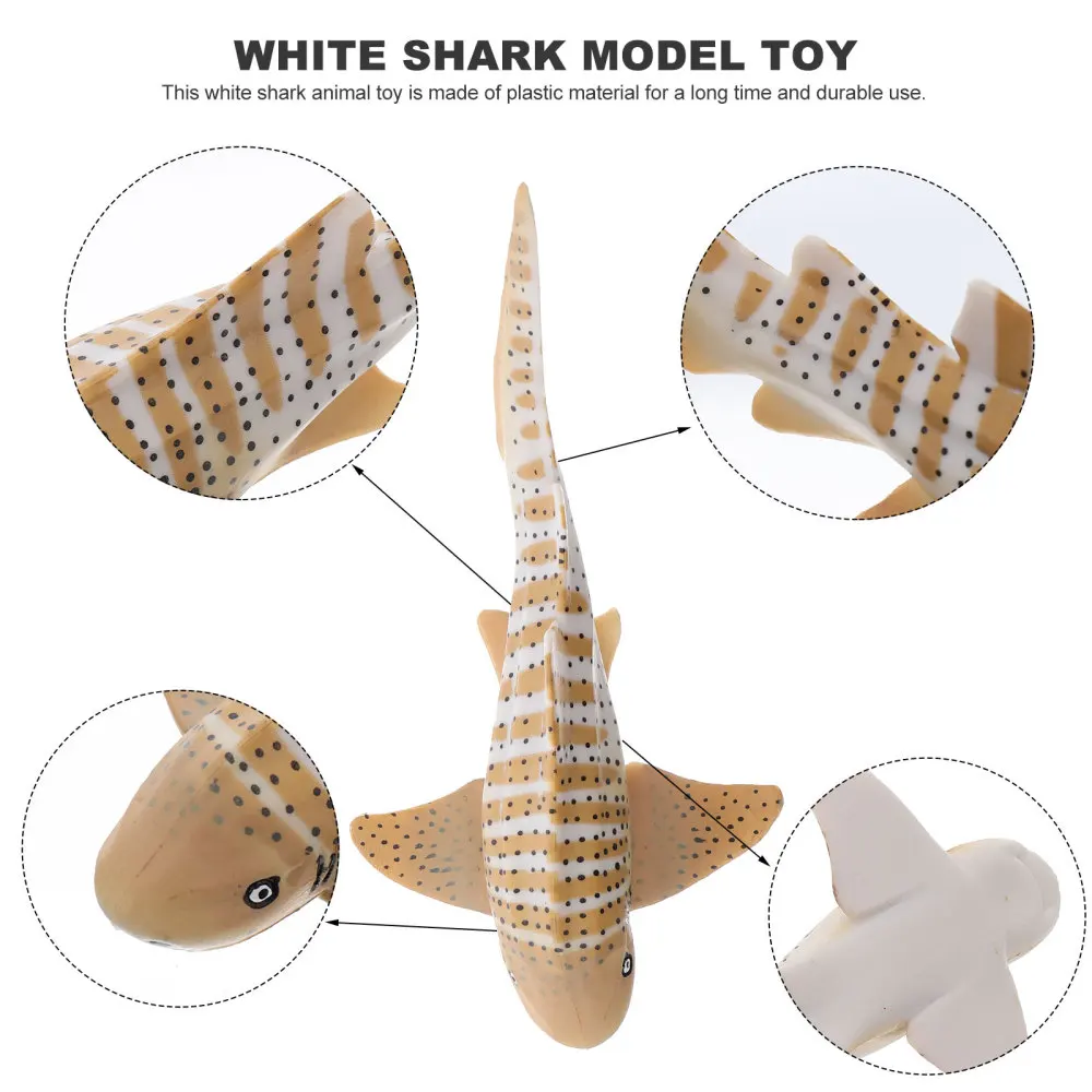 

1pc Simulation Zebra Shark Kids Animal Cognitive Early Educational