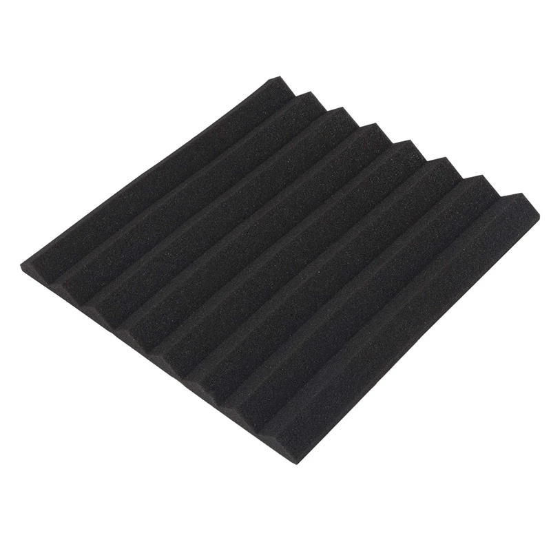 

24 Pack Sound Proof Foam Panels Self Adhesive 1 inch x 12 inch x 12 inch Fuss Free Installation Sound Proofing Padding