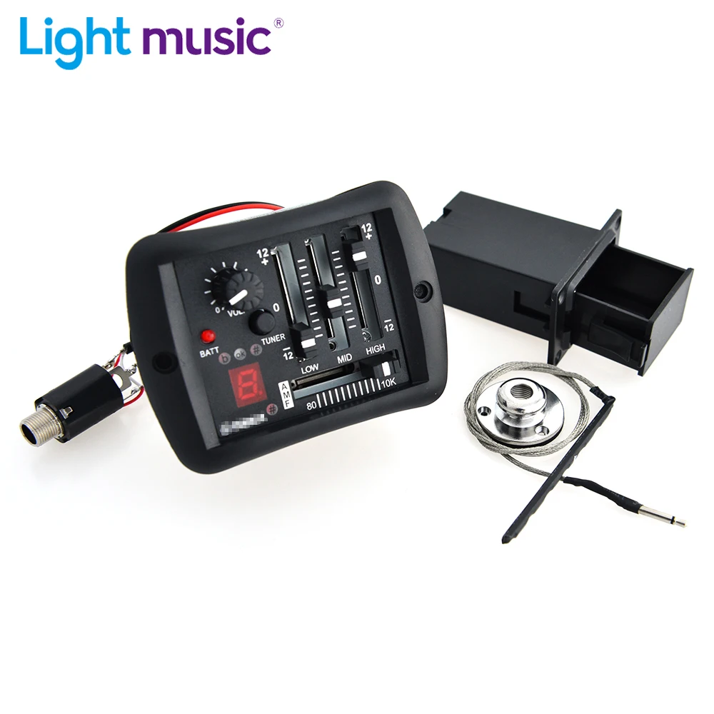4-полосный звукосниматель для гитары предусилитель эквалайзер пьезо с тюнером
