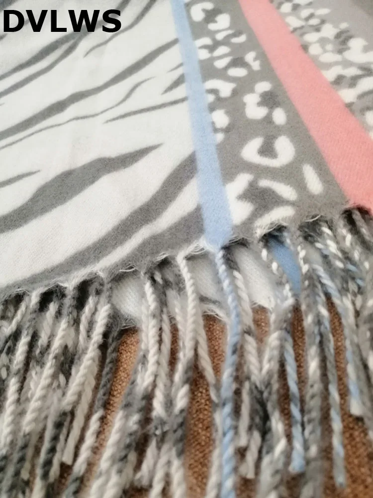 

DVLWS Leopard Square Scarves Women