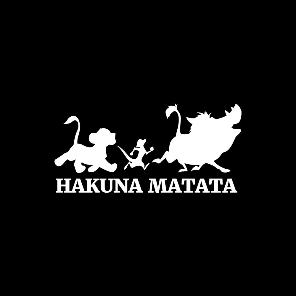 Настенные наклейки домашний декор гостиная для Hakuna Matata не волнуйтесь цитата
