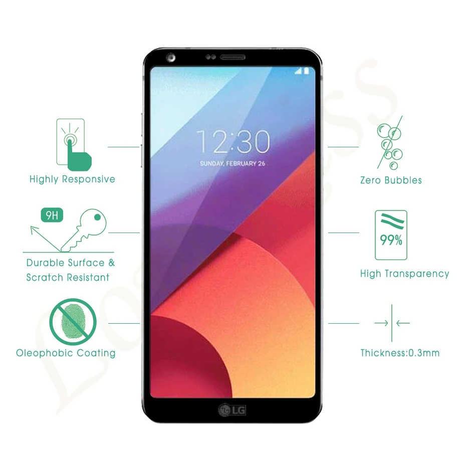 Lovekiss 9H закаленное стекло полное покрытие для LG K8 K10 2017 2016 V20 G6 H870 K350N X240 K420 K430 X400 M250N