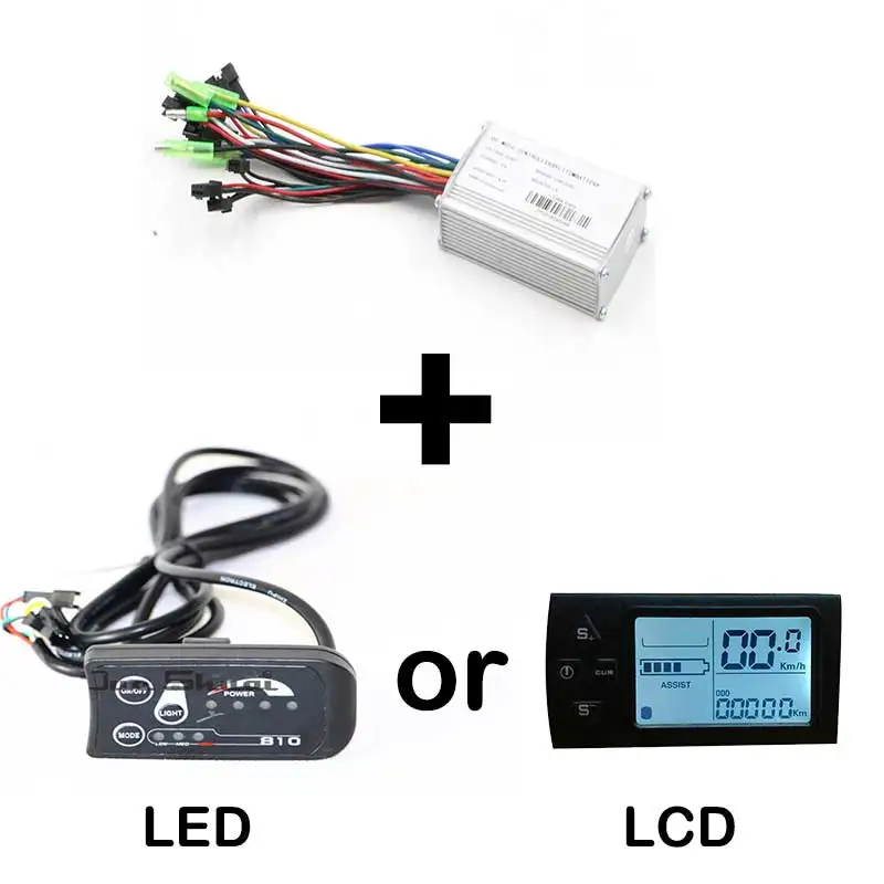 Бесщеточный контроллер синусоидальной волны для электрического велосипеда 36 в 48