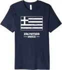Флаг-Zakynthos Греция-футболка премиум класса с Ионическим греческим островом Zakynthos