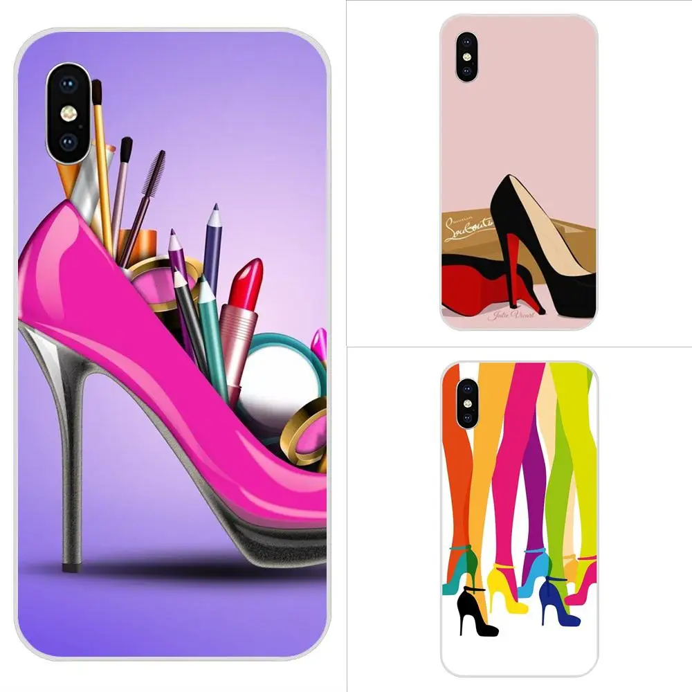 Красные туфли на высоком каблуке новые чехлы из ТПУ для Huawei Nova 2 V20 Y3II Y5 Y5II Y6 Y6II Y7 Y9 G8