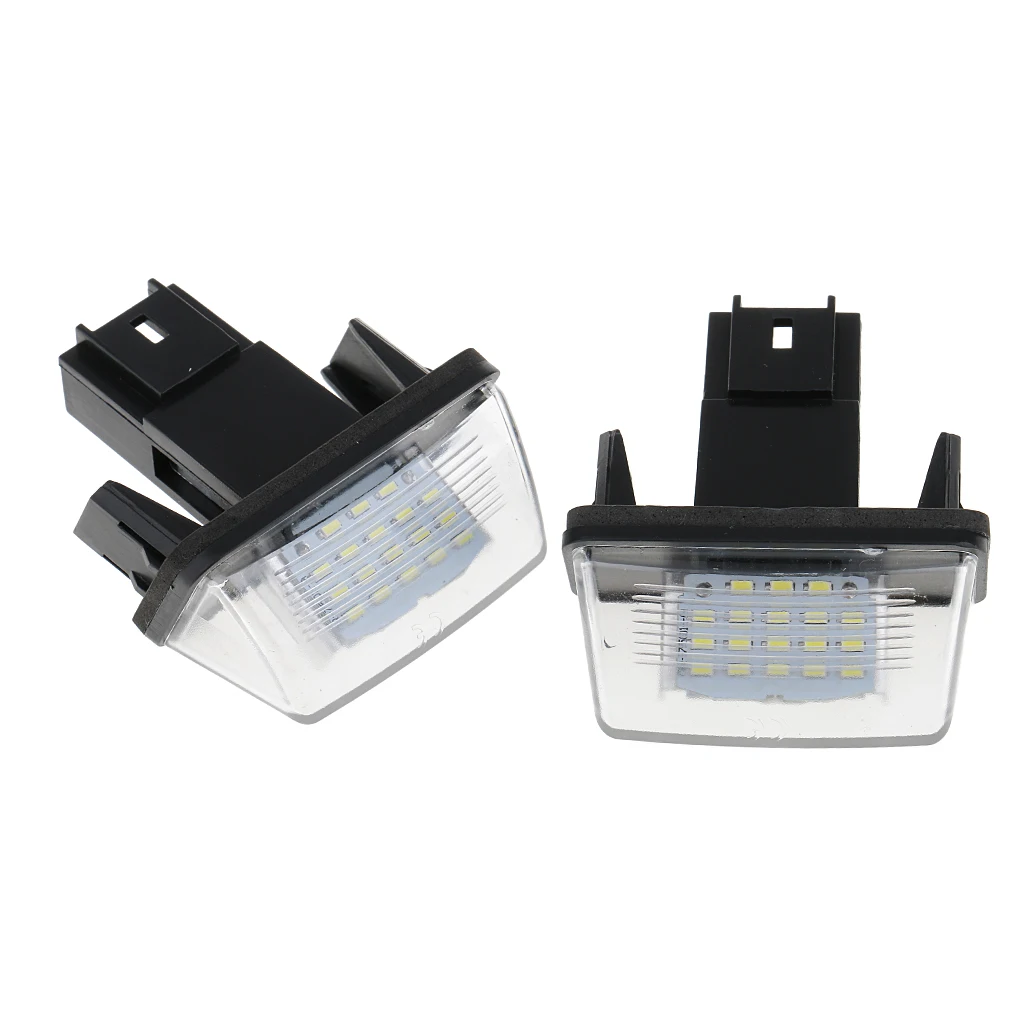 2 шт. Замена 18 SMD белый светодиодный номерной знак света для Citroen C3 C4 C5 C6 Saxo |