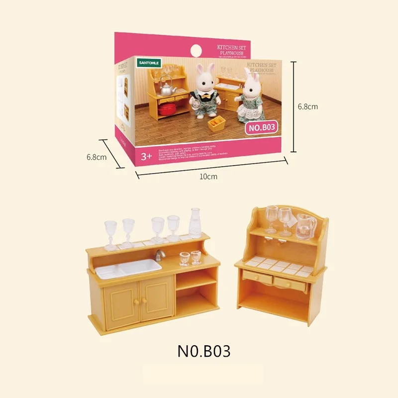 Кукольный домик сделай сам игрушка в виде леса животного виллы имитация мебели