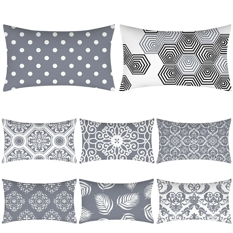 

Чехол для подушки с геометрическим рисунком, 30 х50 см
