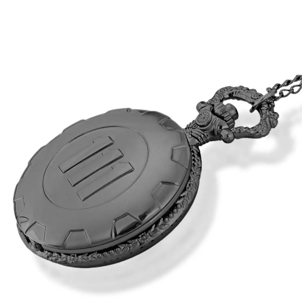 Новые модные кварцевые карманные часы черные игровые Fallout 4 vat 111 стимпанк женское