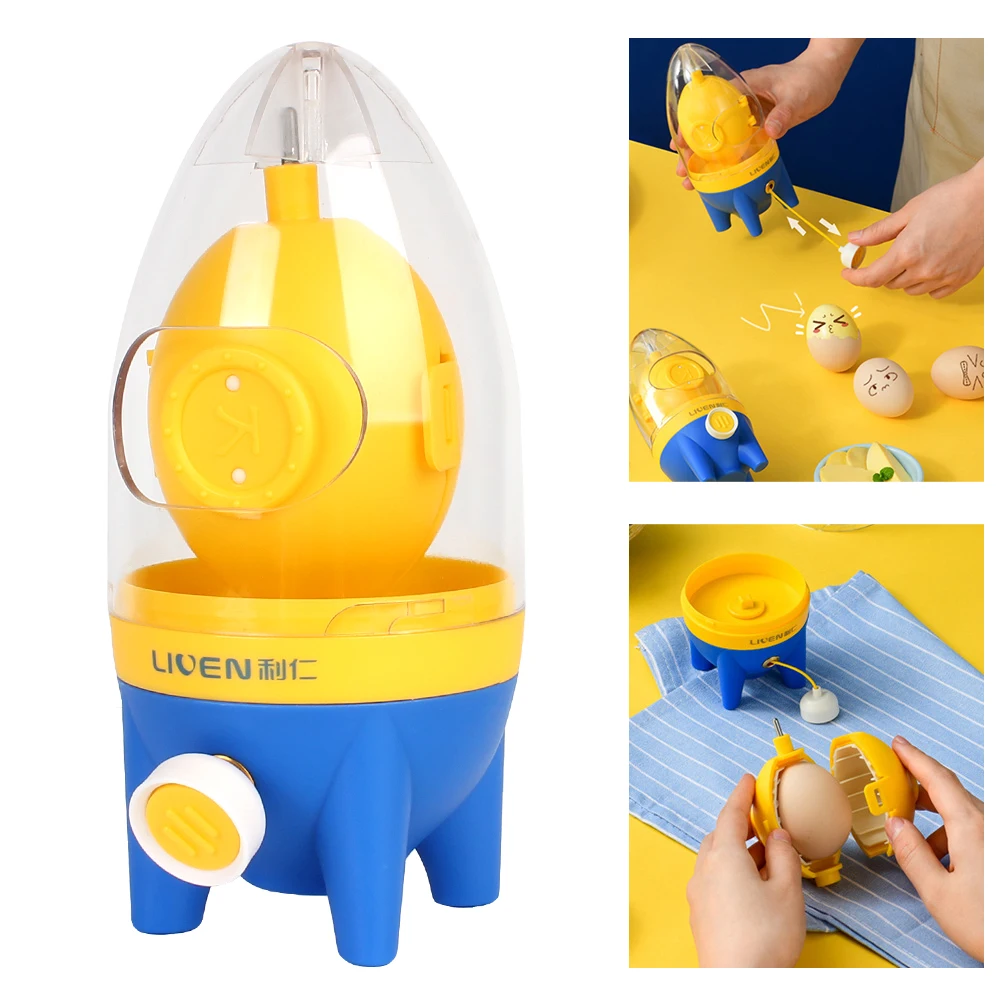 

Golden Egg Puller Scrambler White Yolk Mixer Egg Cooker Tool Manual Kitchen Tool Convenient Without Breaking Eggs