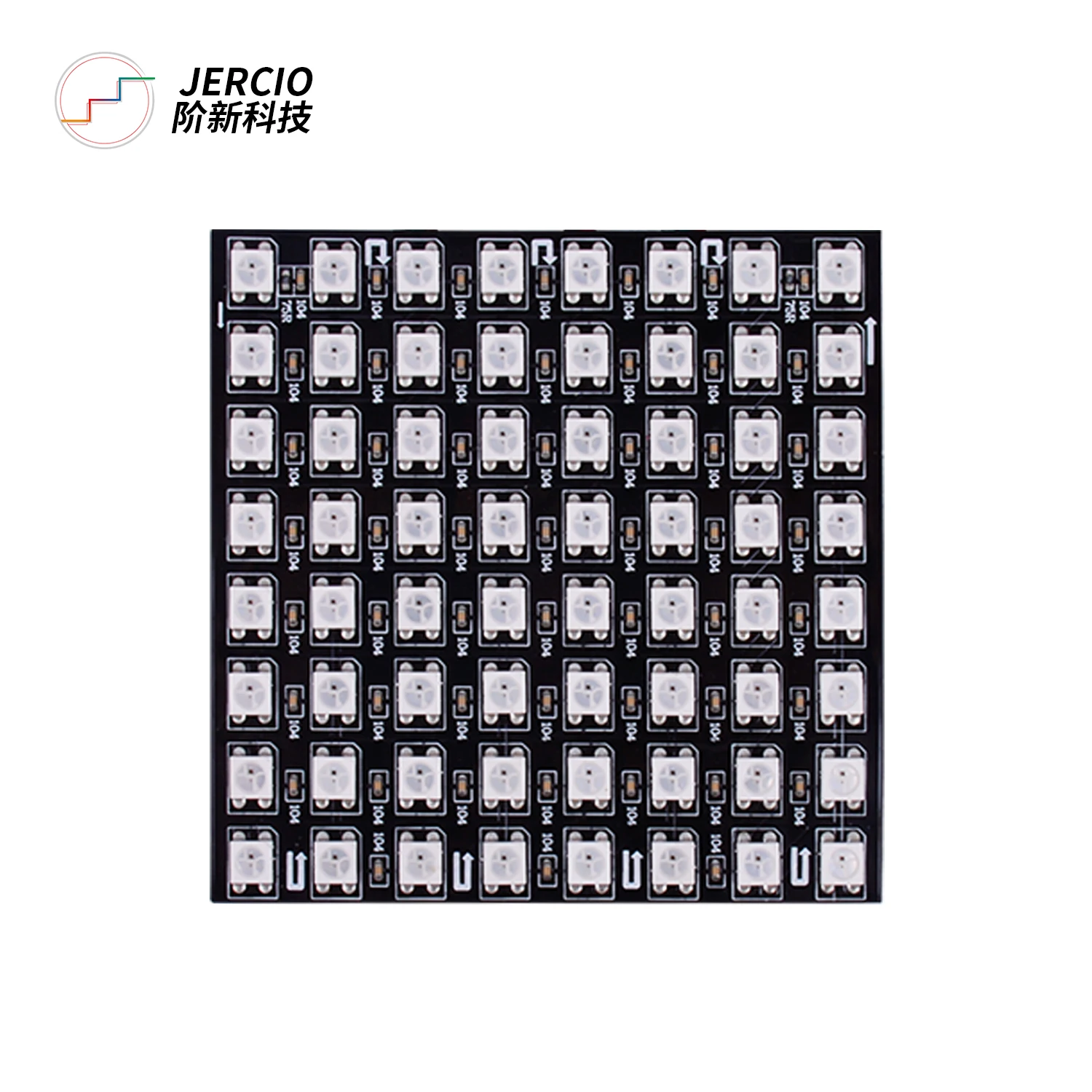 Пиксельная Светодиодная панель JERCIO 8X8 WS2812B SK6812 RGB DC5v IC чип цифровая светодиодная