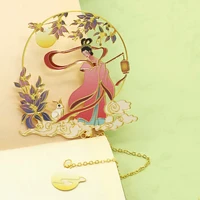 mid autumn festival change flying to the moon bookmark cute pendant art bookmark page folder office school supplies stationery