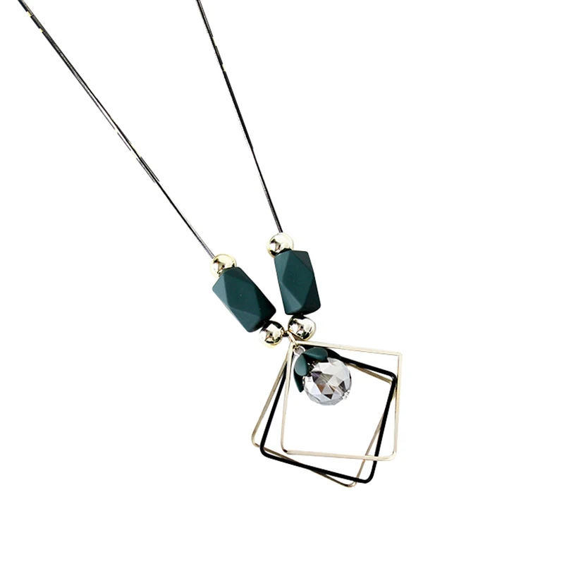 

Korean fashion trendy wild necklace tassel crystal personality sweater chain long clothes decoration jewelry