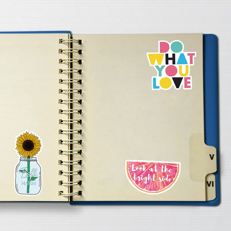 46 наклеек для ноутбука, холодильника, скейтборда и записной книжки из винила, милые модные водонепроницаемые наклейки для компьютера