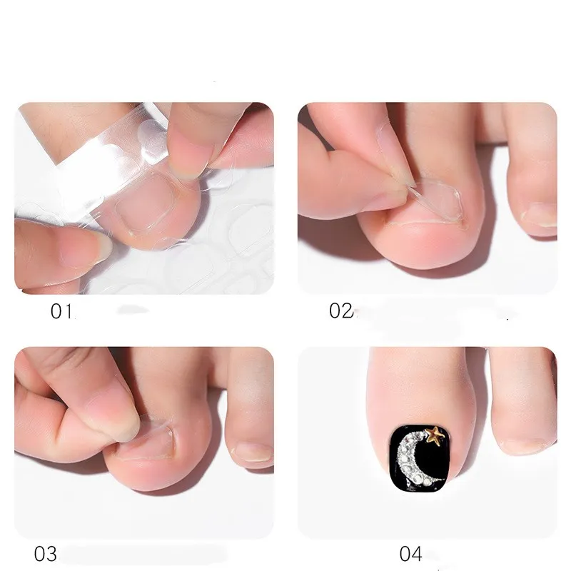 5 шт/комплект Новая двухсторонняя гель Стикеры прозрачная лента Гибкая