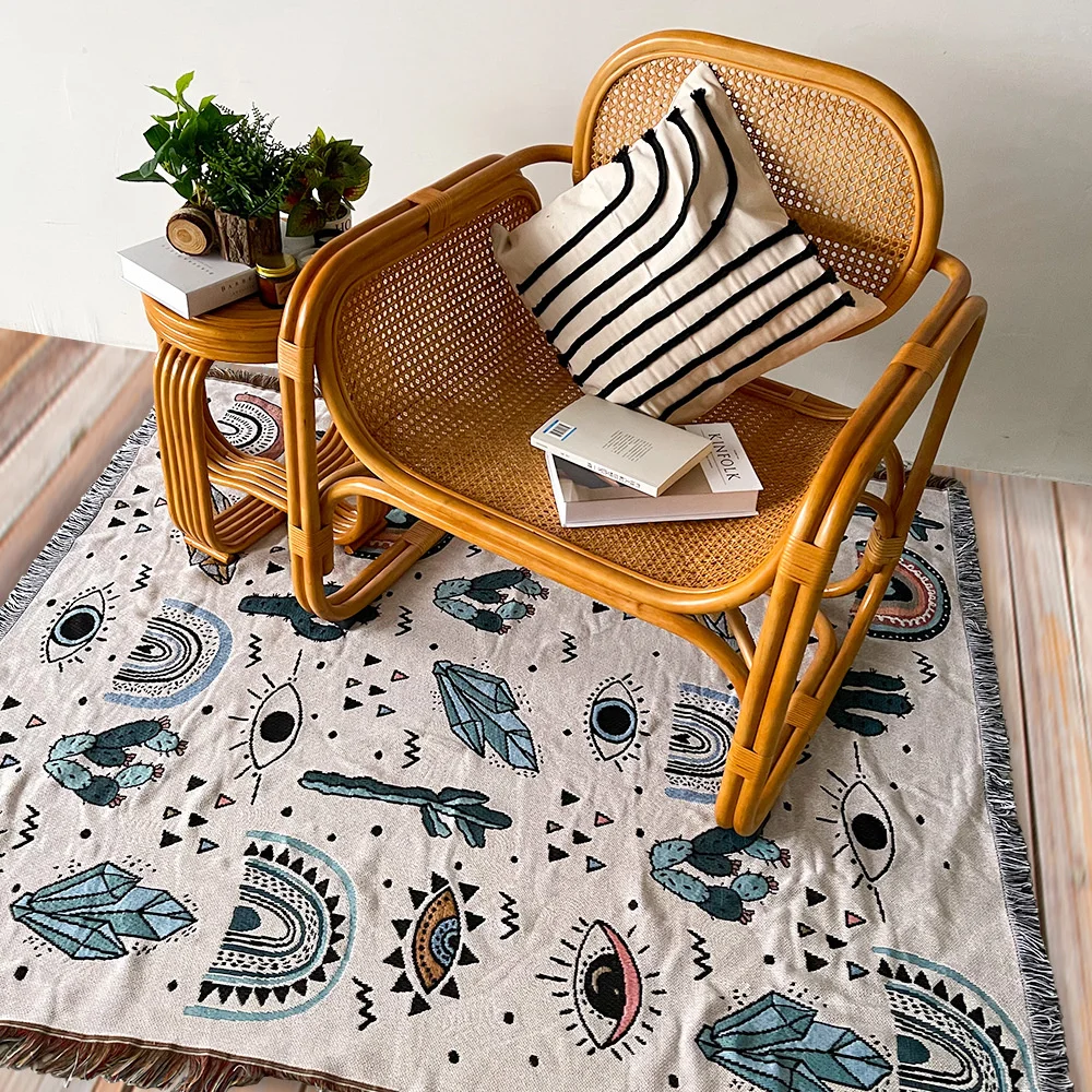 Тканое одеяло для пикника гобелен Шикарный декор Настенный Ковер уличный коврик