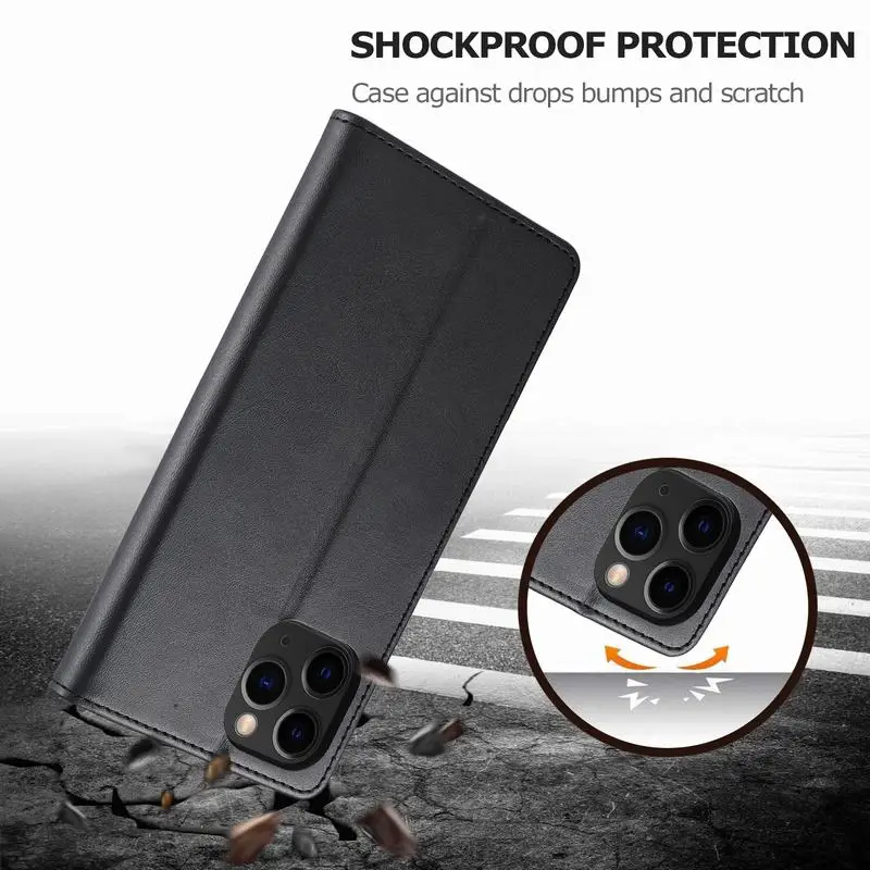 Чехол-кошелек для iPhone 13 12 Pro Max Mini 11 XS XR X SE 2020 8 7 6 6s Plus 5S 5, изготовленный из роскошной кожи, с откидной крышкой и слотом для карты.