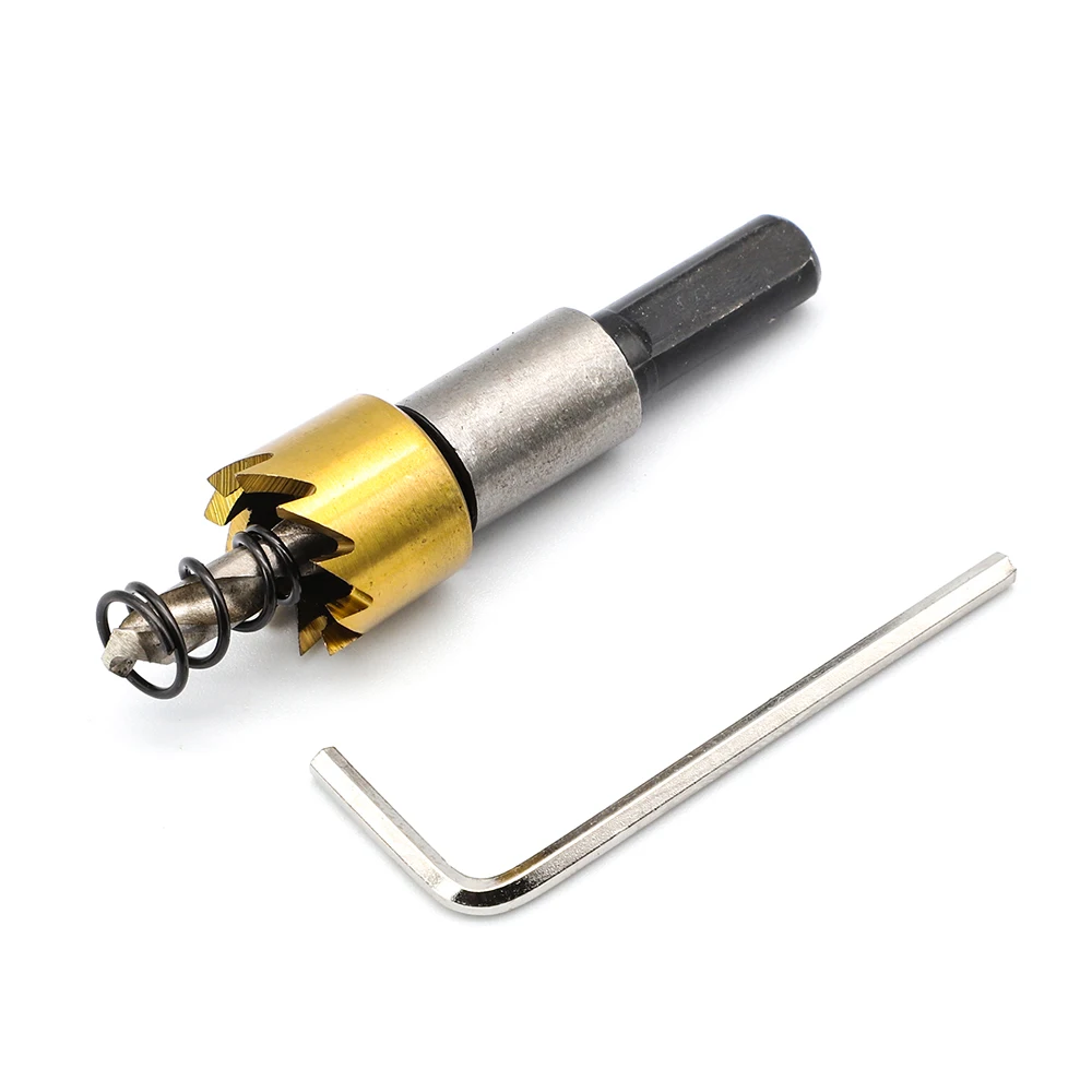 

ONNFANG 16 /18.5/ 20/ 25 /30 HSS drill bit hole saw cutter bit set for metal stainless iron brass aluminum plastic plate