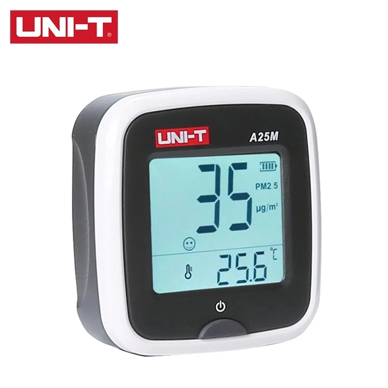UNI-T A25D/A25F/A25M Air Quality Meters PM2.5 Meter Temperature measurement (°C/°F) LCD Backlight Red Backlight Alarm