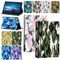 for lenovo tab m10tab e10tab m10 plus tb x606fx army camouflage pattern series tablet protective shell free stylus
