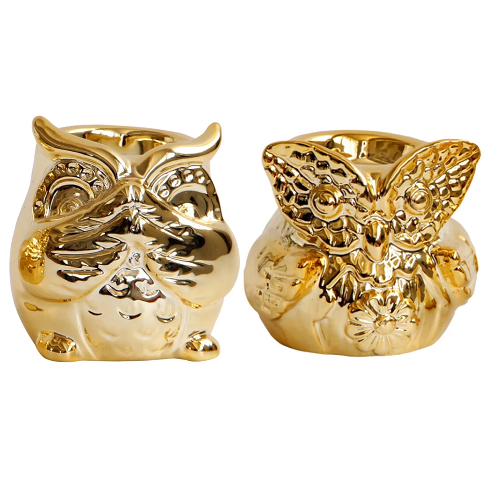 Европейские полые ананас/сова керамические подсвечники Ремесло Искусство