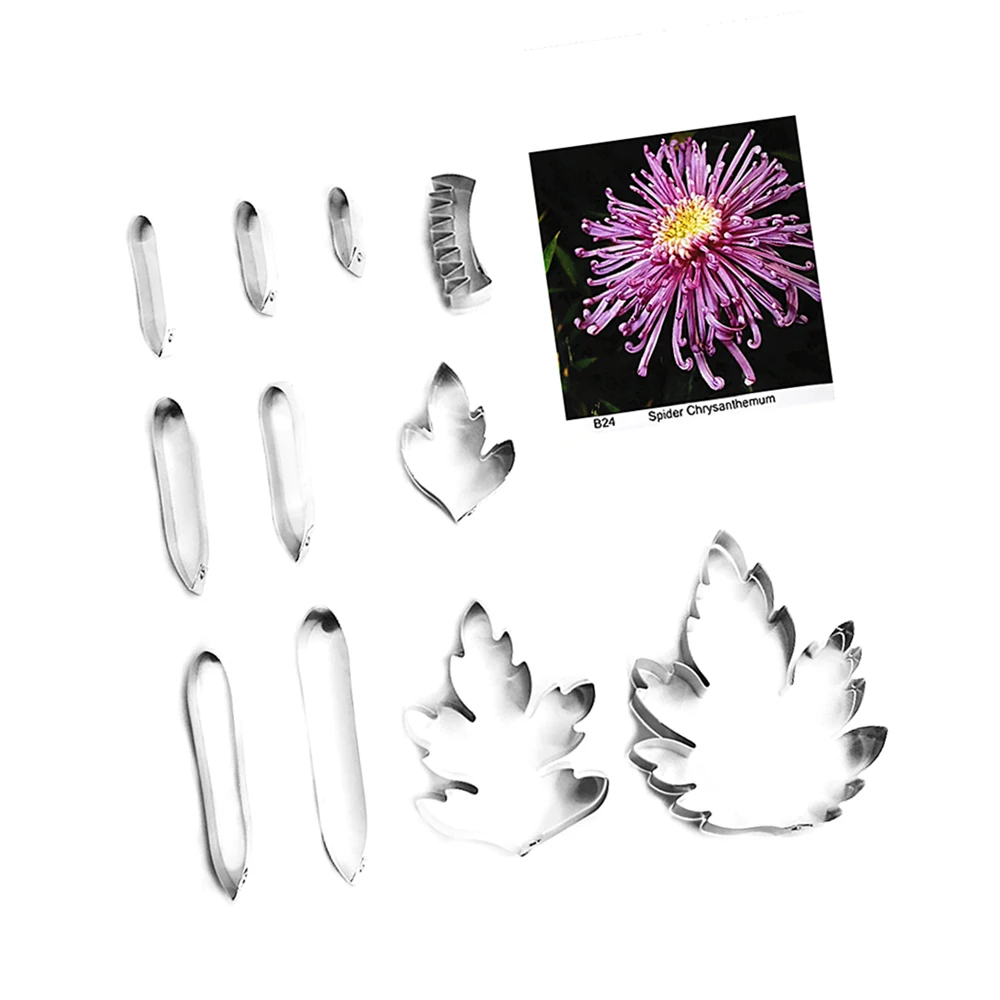 Spider Хризантема помадка сахарные ножи для цветов украшения торта выпечки