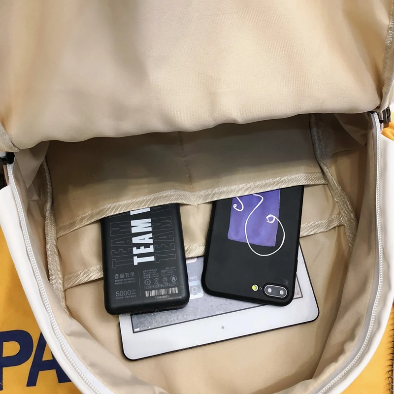 

Dcimor Korean Panelled color waterproof nylon Women Backpack Insert buckle Schoolbags for teenage girls Travel bag book mochila