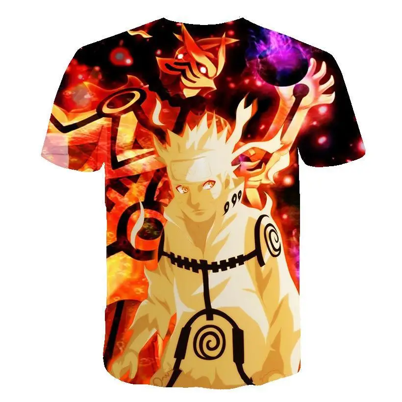 

2021 Summer New Men's and Women's T-Shirts 3D Printing Japanese Anime Kakashi Children's Casual Fashion Top