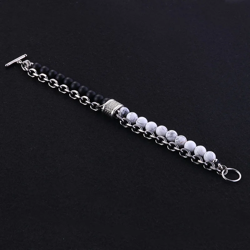 Мужской браслет из бисера с натуральным камнем в виде карты для женщин браслеты