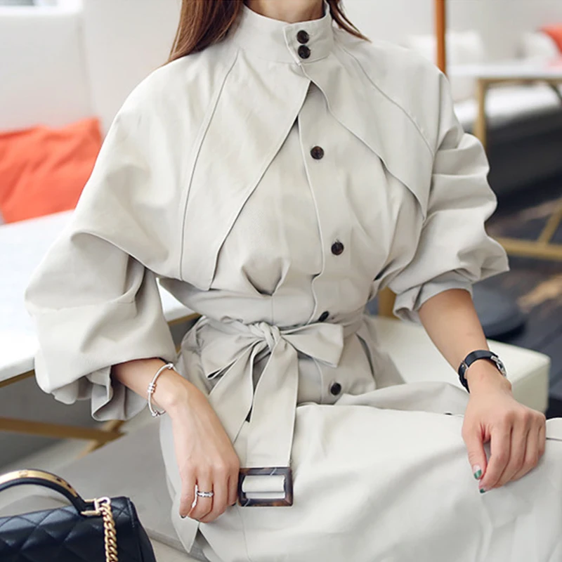 

trench coat professional temperament outdoor warm long trench new arrival high quality women fashion comfortable loose a-line