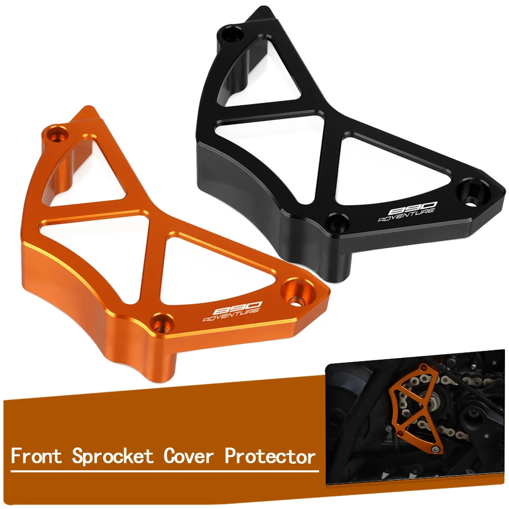 

Защитная крышка цепи CNC для 790 890 ADVENTURE Adv R S 790ADV 890ADV R/S 2018 2019 2020 2021 передняя Звездочка Защитная крышка