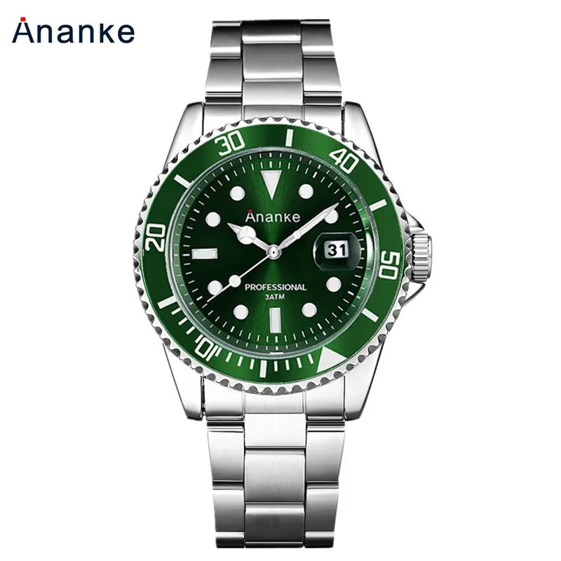 

Ananke Casual Sport Watches for Men Top Brand Luxury Military Chronograph Stainless Steel Wristwatch Men's Watch reloj hombre