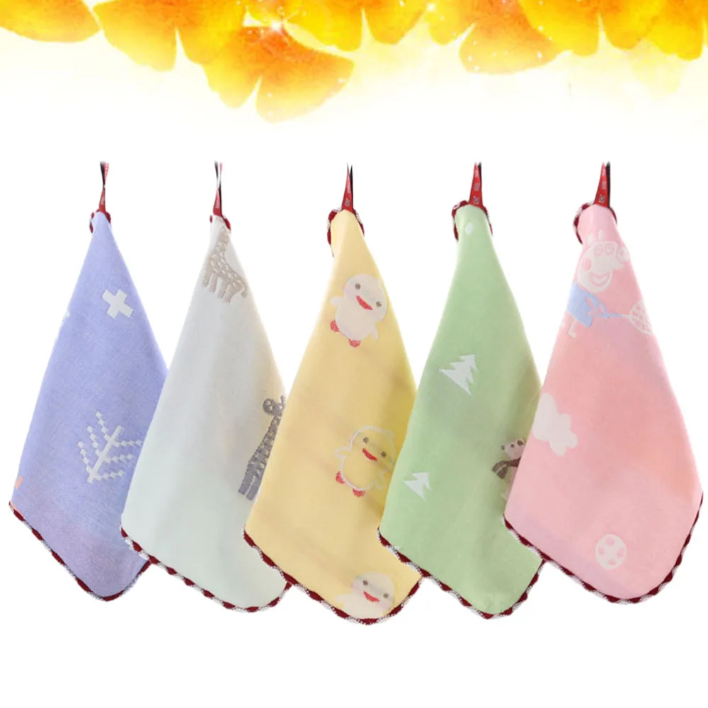 10 шт. 6 слойные квадратные полотенца для кормления Хлопковое полотенце