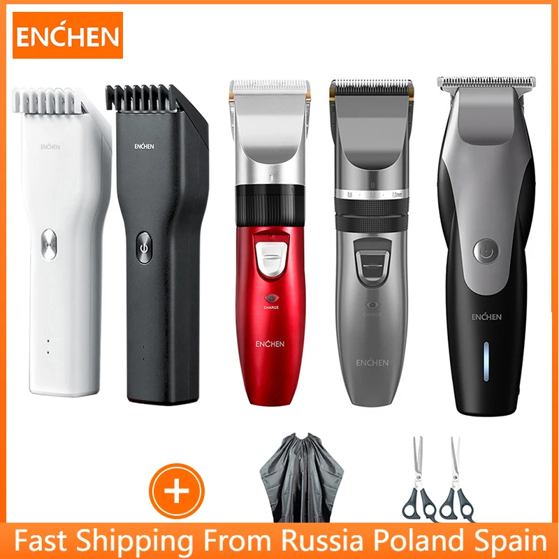 

Xiaomi Enchen Clipper Men's Electric Hair Trimmer Kit Boost USB Charge Adult Cordless Ceramic Hair Cutting Machine Professional