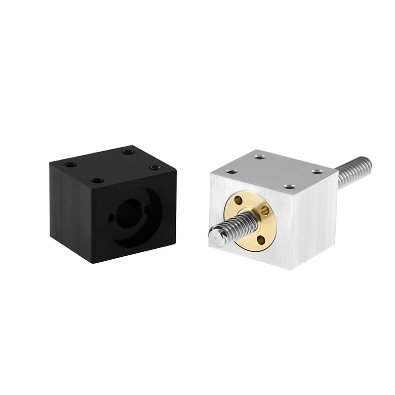 

T8 Screw Nut Conversion Seat 3D Printers Parts T8 Trapezoidal Nuts Lead Screw Housing Mounting Bracket Aluminum Block