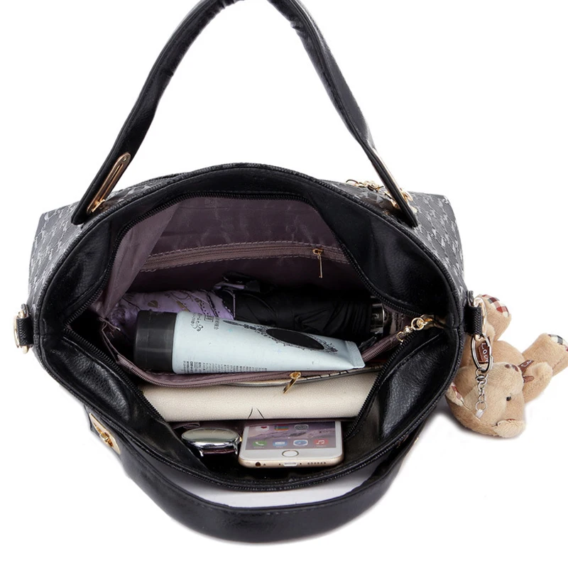 

Women's Shoulder Bag Set - Black